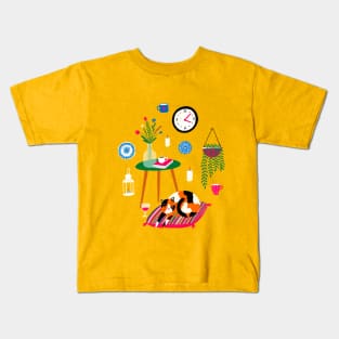 Sleeping cat Kids T-Shirt